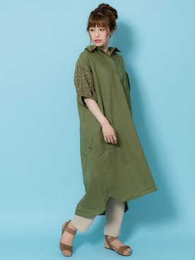 「shop DADA（ショップダダ）のアイテム」を使った、Rewde Staffさん（レディース・163cm）の夏コーディネート