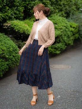 「Rewde（ルゥデ）のアイテム」を使った、Rewde Staffさん（レディース・163cm）の夏コーディネート