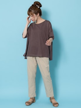 「shop DADA（ショップダダ）のアイテム」を使った、Rewde Staffさん（レディース・163cm）の夏コーディネート