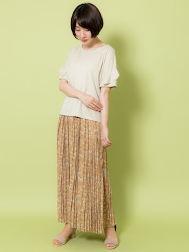 「Rewde（ルゥデ）のアイテム」を使った、Rewde Staffさん（レディース・163cm）の夏コーディネート