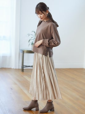 「Rewde（ルゥデ）のアイテム」を使った、Rewde Staffさん（レディース・164cm）の秋コーディネート