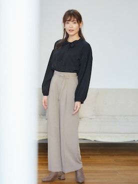 「Rewde（ルゥデ）のアイテム」を使った、Rewde Staffさん（レディース・164cm）の秋コーディネート