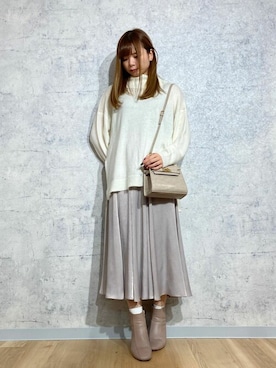 「Rewde（ルゥデ）のアイテム」を使った、Rewde Staffさん（レディース・159cm）の冬コーディネート