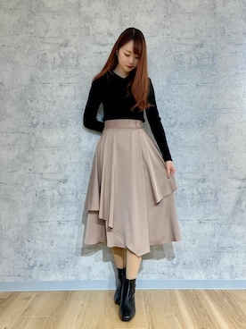 「Rewde（ルゥデ）のアイテム」を使った、Rewde Staffさん（レディース・164cm）の冬コーディネート