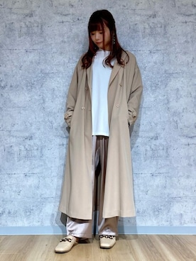 「Rewde（ルゥデ）のアイテム（その他アウター）」を使った、Rewde Staffさん（レディース・159cm）の春コーディネート