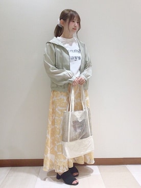 「Rewde（ルゥデ）のアイテム（その他アウター）」を使った、Rewde Staffさん（レディース・159cm）の春コーディネート
