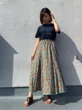 「ロング丈」｜Rewde Staffさん（レディース・159cm）の春コーディネート