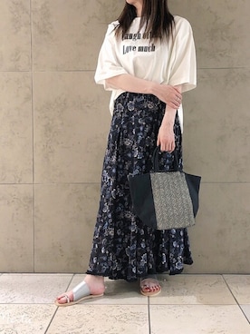 「Rewde（ルゥデ）のアイテム（バッグ）」を使った、Rewde Staffさん（レディース・159cm）の春コーディネート