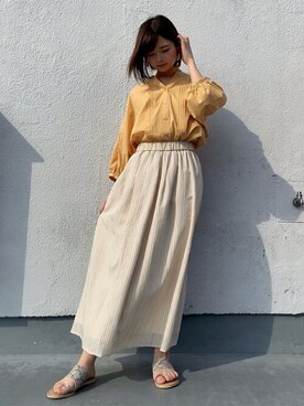 「Rewde（ルゥデ）のアイテム」を使った、Rewde Staffさん（レディース・159cm）の春コーディネート