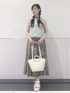 「Rewde（ルゥデ）のアイテム」を使った、Rewde Staffさん（レディース・165cm）の夏コーディネート