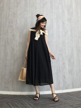 「ロング丈」｜Rewde Staffさん（レディース・161cm）の夏コーディネート