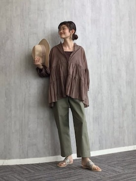 「Rewde（ルゥデ）のアイテム」を使った、Rewde Staffさん（レディース・161cm）の夏コーディネート
