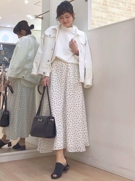 「Rewde（ルゥデ）のアイテム（その他アウター）」を使った、Rewde Staffさん（レディース・161cm）の夏コーディネート