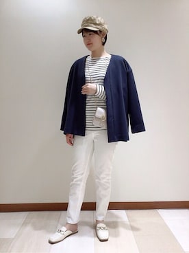 「Rewde（ルゥデ）のアイテム（その他アウター）」を使った、Rewde Staffさん（レディース・165cm）の夏コーディネート