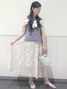 「Rewde（ルゥデ）のアイテム」を使った、Rewde Staffさん（レディース・165cm）の夏コーディネート