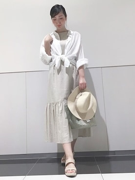 「Rewde（ルゥデ）のアイテム」を使った、Rewde Staffさん（レディース・165cm）の夏コーディネート