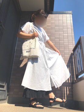 「cilsoie（シルソワ）のアイテム」を使った、ちきーたさん（レディース・158cm）の夏コーディネート