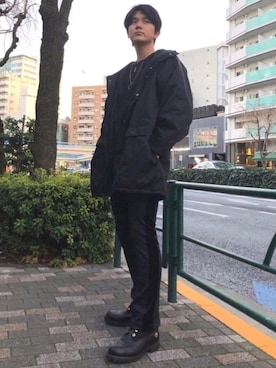 「Deviluse（Deviluse）のアイテム（ジャケット/アウター）」を使った、けいてぃ さん（メンズ・180cm）の冬コーディネート