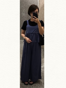「SpRay PREMIUM（スプレイプレミアム）のアイテム（パンツ）」を使った、Satsukiさん（レディース・157cm）の夏コーディネート