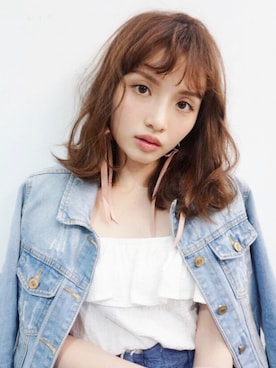 「AIR SPACE（エアースペース）のアイテム（ジャケット/アウター）」を使った、Chon-Lu Yangさん（レディース・155cm）の夏コーディネート