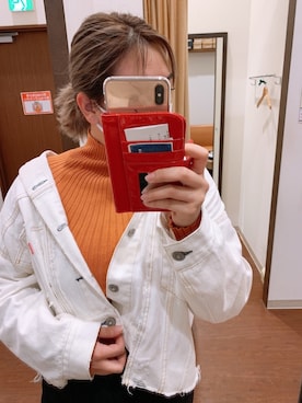 「Rodeo Crowns（ロデオクラウンズ）のアイテム（デニムジャケット）」を使った、ことさん（レディース・164cm）の春コーディネート