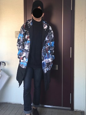 「mean（ミーン）のアイテム」を使った、hoziさん（メンズ・180cm）の秋コーディネート