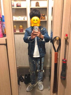 「TOMMY（トミー）のアイテム（ジャケット/アウター）」を使った、ねり飴さん（メンズ・160cm）の春コーディネート