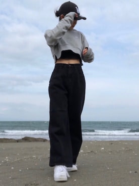 「海外系ファッション」｜「アイテム（その他）」を使った、miwa さん（レディース・157cm）の春コーディネート