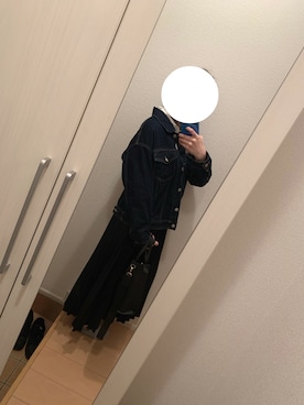 「AS KNOW AS plus（アズノゥアズプラス）のアイテム（デニムジャケット）」を使った、Suiさん（レディース・160cm）の春コーディネート