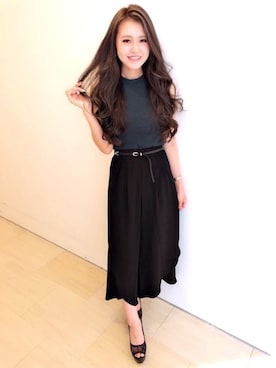 「アイテム（ワンピース/ドレス、グリーン系）」を使った、Delyle NOIR STAFFさん（レディース・160cm）の秋コーディネート