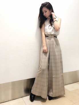 「シャーリング」｜Delyle NOIR STAFFさん（レディース・160cm）の秋コーディネート