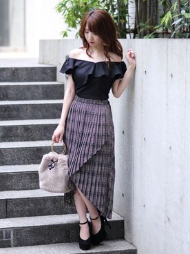 Delyle NOIR STAFFさん（レディース・160cm）の秋コーディネート