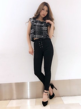 「ハイウエストデニム」｜Delyle NOIR STAFFさん（レディース・160cm）の秋コーディネート