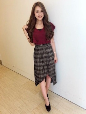 「プリーツ」｜Delyle NOIR STAFFさん（レディース・160cm）の秋コーディネート