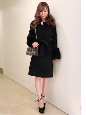 Delyle NOIR STAFFさん（レディース・160cm）の冬コーディネート