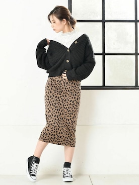 「ワッフル」｜Delyle NOIR STAFFさん（レディース・160cm）の冬コーディネート