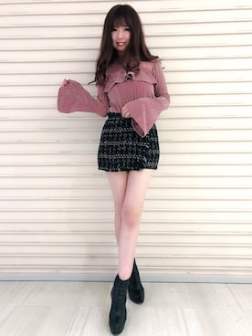 「フレアスリーブ」｜Delyle NOIR STAFFさん（レディース・160cm）の冬コーディネート