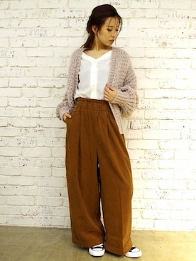 Delyle NOIR STAFFさん（レディース・160cm）の冬コーディネート