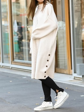 Delyle NOIR STAFFさん（レディース・160cm）の冬コーディネート