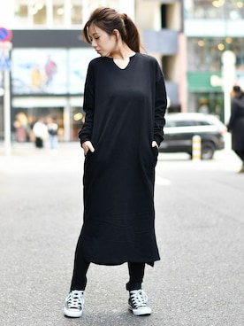 「ワッフル」｜Delyle NOIR STAFFさん（レディース・160cm）の冬コーディネート