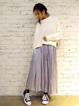 Delyle NOIR STAFFさん（レディース・160cm）の冬コーディネート