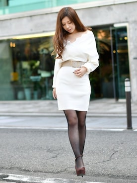 Delyle NOIR STAFFさん（レディース・160cm）の冬コーディネート