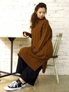 Delyle NOIR STAFFさん（レディース・160cm）の冬コーディネート