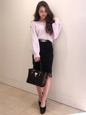 Delyle NOIR STAFFさん（レディース・160cm）の冬コーディネート