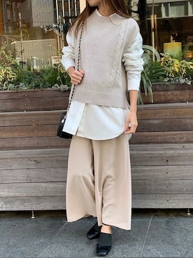 Delyle NOIR STAFFさん（レディース・160cm）の冬コーディネート