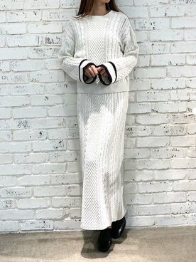 Delyle NOIR STAFFさん（レディース・160cm）の冬コーディネート