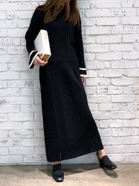 Delyle NOIR STAFFさん（レディース・160cm）の冬コーディネート