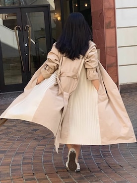 「プリーツ」｜Delyle NOIR STAFFさん（レディース・160cm）の春コーディネート