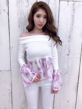 「フレアスリーブ」｜Delyle NOIR STAFFさん（レディース・160cm）の春コーディネート