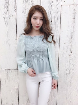 「ぺプラム」｜Delyle NOIR STAFFさん（レディース・160cm）の春コーディネート